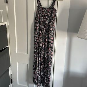 New LOFT smocked top floral jumpsuit